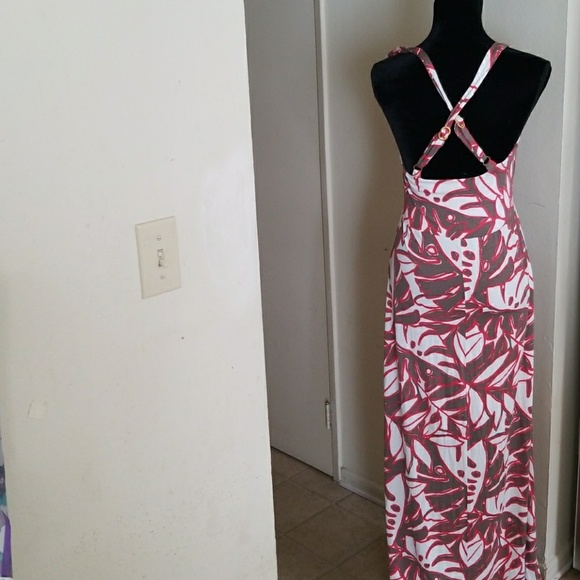 Letarte long Dress Criss-Cross Multi Color - Picture 2 of 7